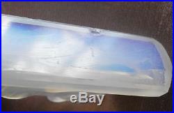 VERLUX 6 porte-couteaux art déco verre moulé opalescent Lévriers Greyhound