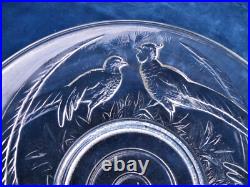 VERLUX Art Déco, Grande coupe, centre de table à décor de faisans VERLUX Art Déco, Grande coupe, centre de table à décor de faisans