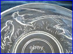 VERLUX Art Déco, Grande coupe, centre de table à décor de faisans VERLUX Art Déco, Grande coupe, centre de table à décor de faisans