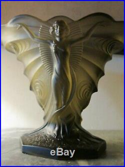 Vase ART DECO Walther Sohne (1935) Décor Femme/Papillon