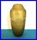 Vase ART DECO verre gravé à l'acide signé MONTJOYE SD 21 cm SAINT DENIS cristal