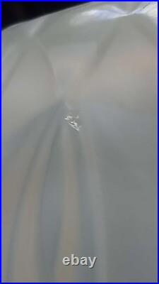 Vase ART DECO verre opalescent A. HUNEBELLE modèle PÉTALES boule Collection