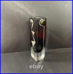 Vase Art Déco Anatole Riecke signé daté 1939 cubisme portrait femme