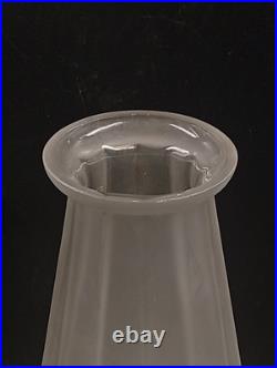 Vase Art Déco Espaivet Verre Moulé Pressé Blanc Satiné France 1920 1930