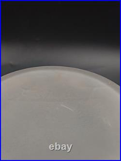 Vase Art Déco Espaivet Verre Moulé Pressé Blanc Satiné France 1920 1930