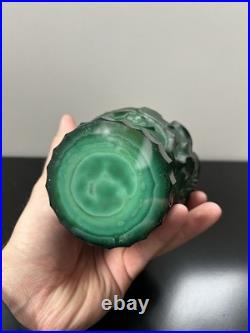 Vase Art Déco Heinrich Hoffmann Pte De Verre Malachite