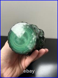 Vase Art Déco Heinrich Hoffmann Pte De Verre Malachite