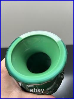 Vase Art Déco Heinrich Hoffmann Pte De Verre Malachite