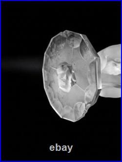 Vase Art Déco Lalique modèle Bacchantes. Verre Crystal Sculpté Signé René Laliqu