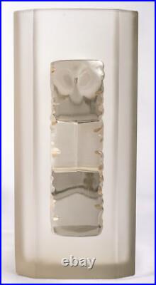 Vase Art Deco Margaret Verre Patiné Sépia René Lalique R. Lalique Glass