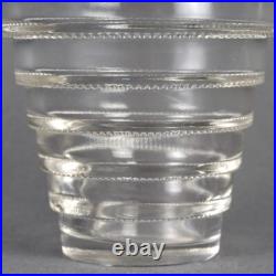 Vase Art Deco Moderniste Meudon Verre Blanc René Lalique R. Lalique Glass