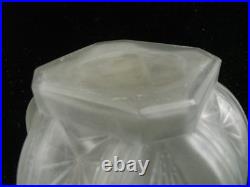 Vase Art Déco Verre Moulé Pressé Muller Frères