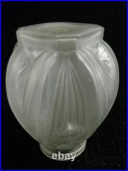 Vase Art Déco Verre Moulé Pressé Muller Frères
