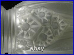 Vase Art Déco Verre Moulé Pressé Muller Frères Vase Art Déco Verre Moulé Pressé Muller Frères
