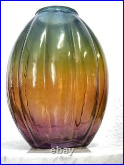 Vase Art Déco Verre de Bohême
