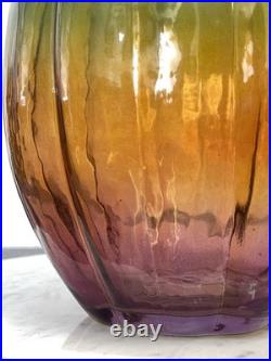 Vase Art Déco Verre de Bohême