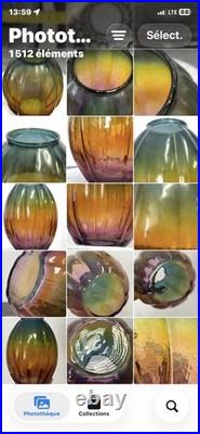 Vase Art Déco Verre de Bohême