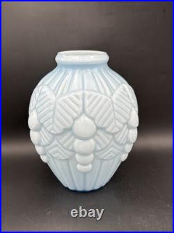 Vase Art Déco en verre double couche vers 1930