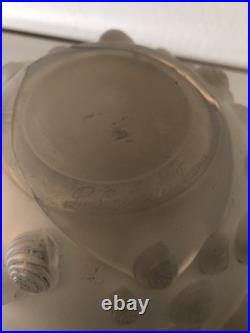 Vase Art Deco en verre opalescent de René Lalique