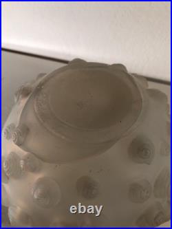 Vase Art Deco en verre opalescent de René Lalique