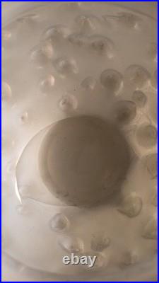 Vase Art Deco en verre opalescent de René Lalique