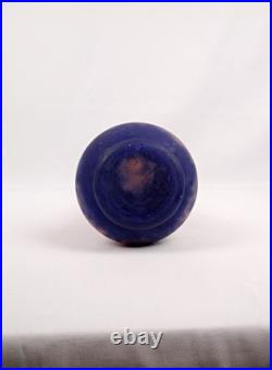 Vase Art Déco signé Val Verrerie d'Art Lorrain par Daum effet marmoréen de 1930