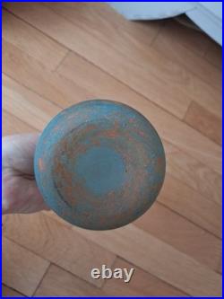 Vase Berluze Signé A. DELATTE NANCY Art Déco Verre Marmoréen 29,5 cm
