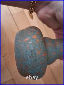 Vase Berluze Signé A. DELATTE NANCY Art Déco Verre Marmoréen 29,5 cm