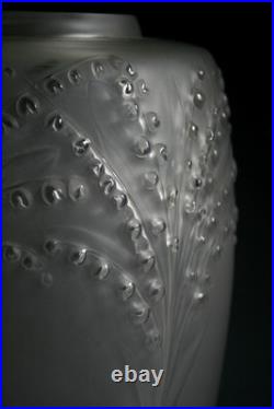 Vase En Verre Art Deco Andre Hunebelle Circa 1930