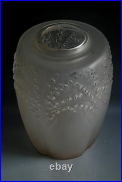 Vase En Verre Art Deco Andre Hunebelle Circa 1930
