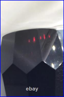 Vase En Verre Art Déco Rouge Rubis Avec Couvercle En Argent