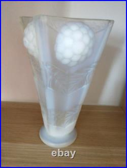 Vase En Verre Opalescent Made In France Sabino Etling Hunebelle Art Déco