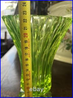 Vase Ouraline Art Déco Verre Moulé Bon État