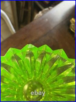 Vase Ouraline Art Déco Verre Moulé Bon État