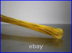 Vase Pâte de verre Art Déco St Delatte décor Coloquinte 1930 Ancien 46cm