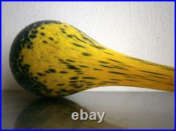 Vase Pâte de verre Art Déco St Delatte décor Coloquinte 1930 Ancien 46cm