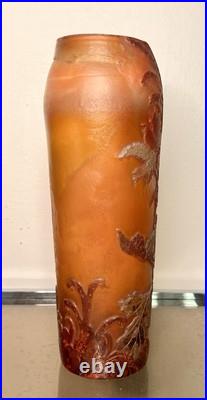 Vase Pte De Verre Legras Verrerie De Pantin Art Deco Art Nouveau