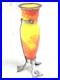 Vase Pte De Verre Orange Jaune Nancy Art Deco Nouveau Amphore Fer Forge