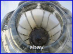 Vase Schneider verre fumé d'époque Art Deco bubbled glass vase