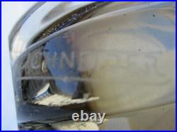 Vase Schneider verre fumé d'époque Art Deco bubbled glass vase