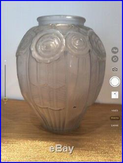 Vase Verre Art Deco HUNEBELLE