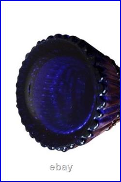 Vase Walther Glas bleu style mais non d'époque Art Déco mais vintage 50-60