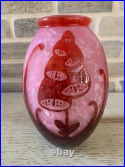 Vase art déco Le Verre Français modèle digitales
