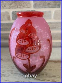 Vase art déco Le Verre Français modèle digitales