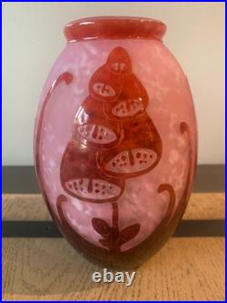 Vase art déco Le Verre Français modèle digitales