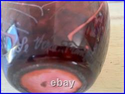 Vase art déco Le Verre Français modèle digitales