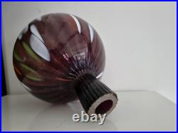 Vase art déco verre. Vintage glass art deco soliflores decoration