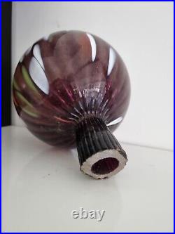 Vase art déco verre. Vintage glass art deco soliflores decoration