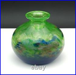 Vase en verre soufflé signé David GUERON (DEGUE) Art déco Excellent état