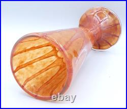 Vase pate de verre VERLYS Art Déco série Hautot décor intercalaire Era Daum